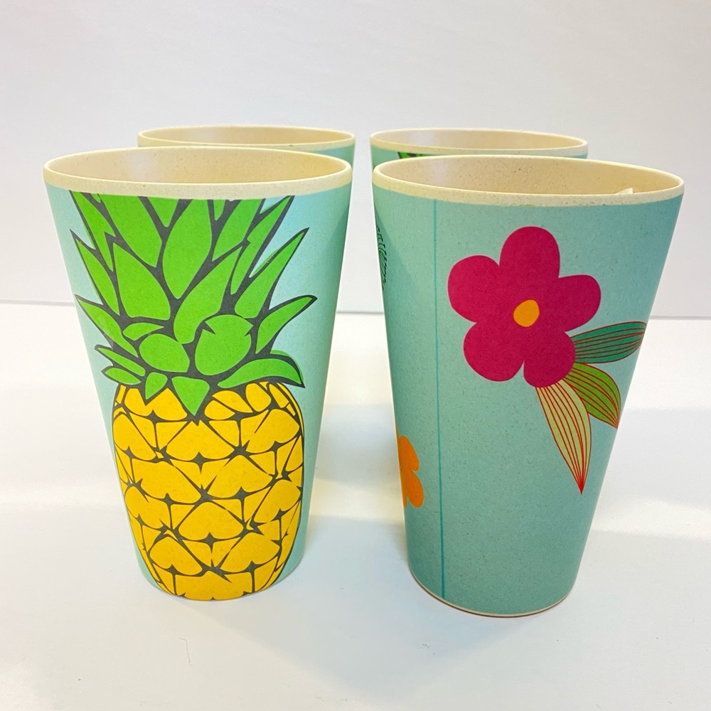 Danny Seo Naturally Pineapple Tumblers - Set of 4‎